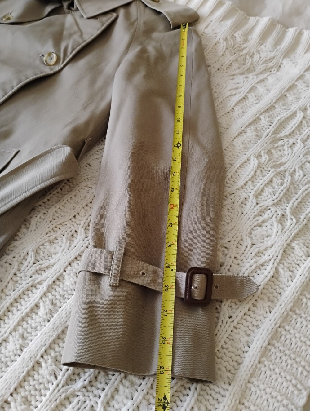 Vintage Burberry Trench Coat, With Nova Check Lining - Picture 12 of 12